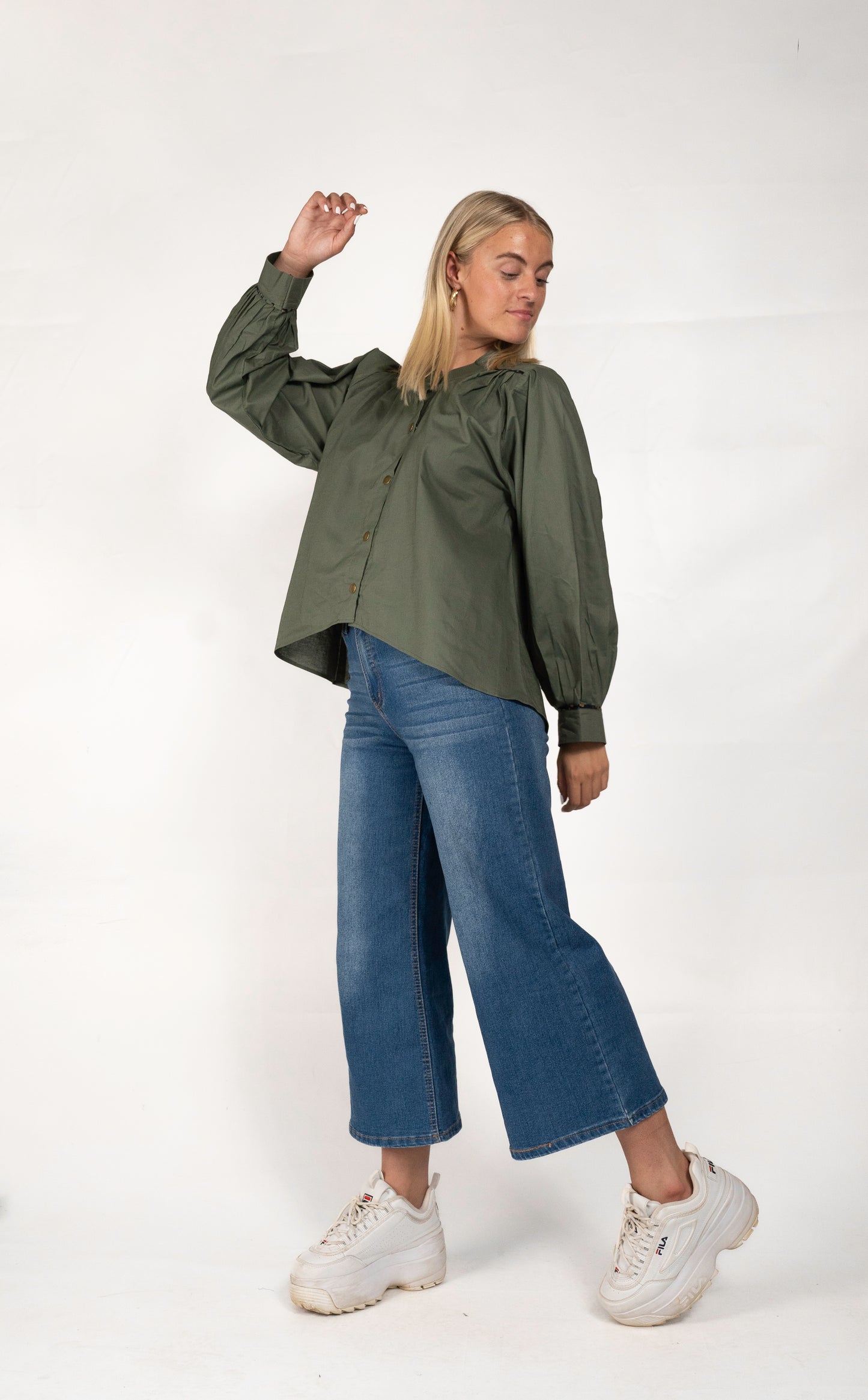 Olive Green Blouse